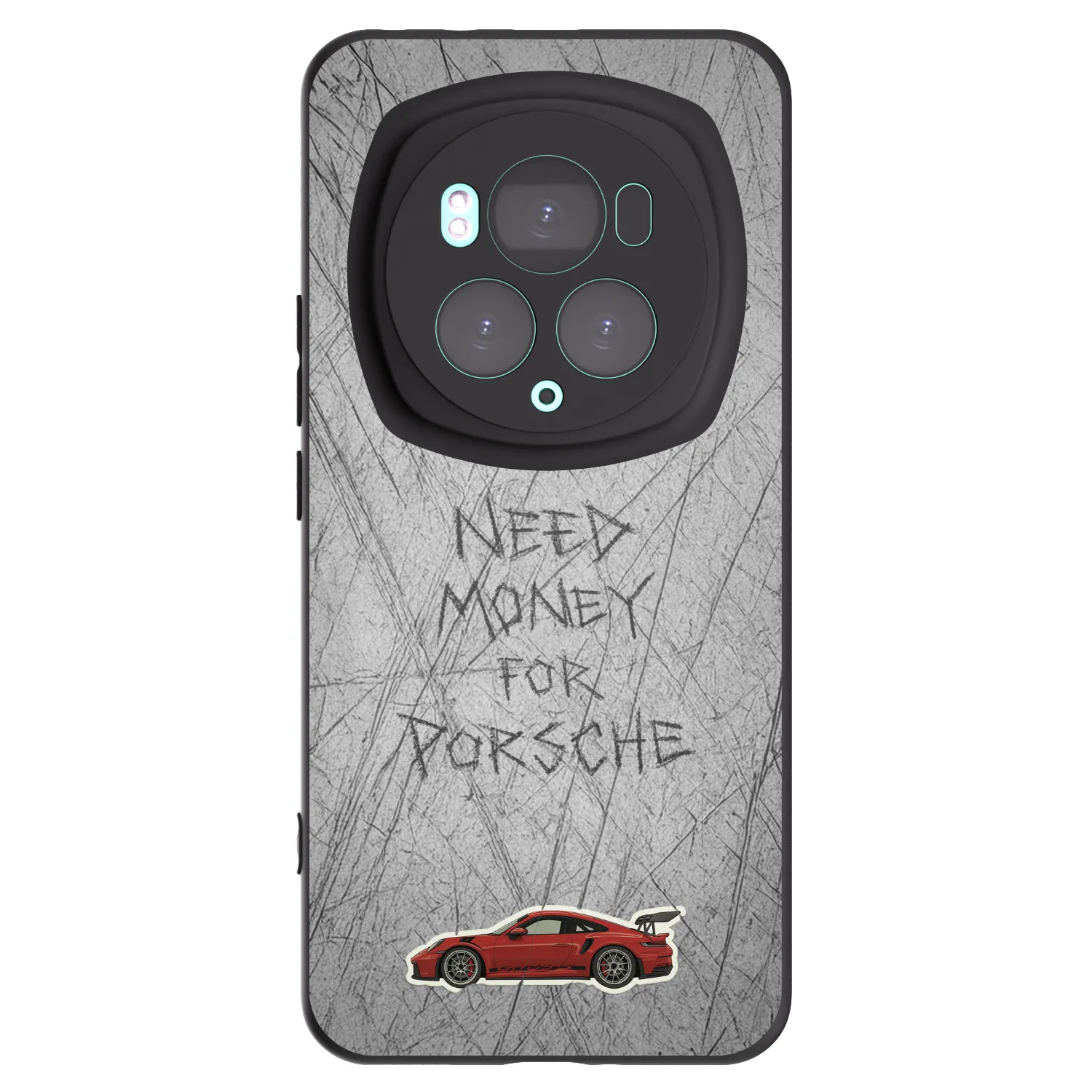 Picasee crna silikonska maskica za Honor Magic6 Pro - Garage Scratch
