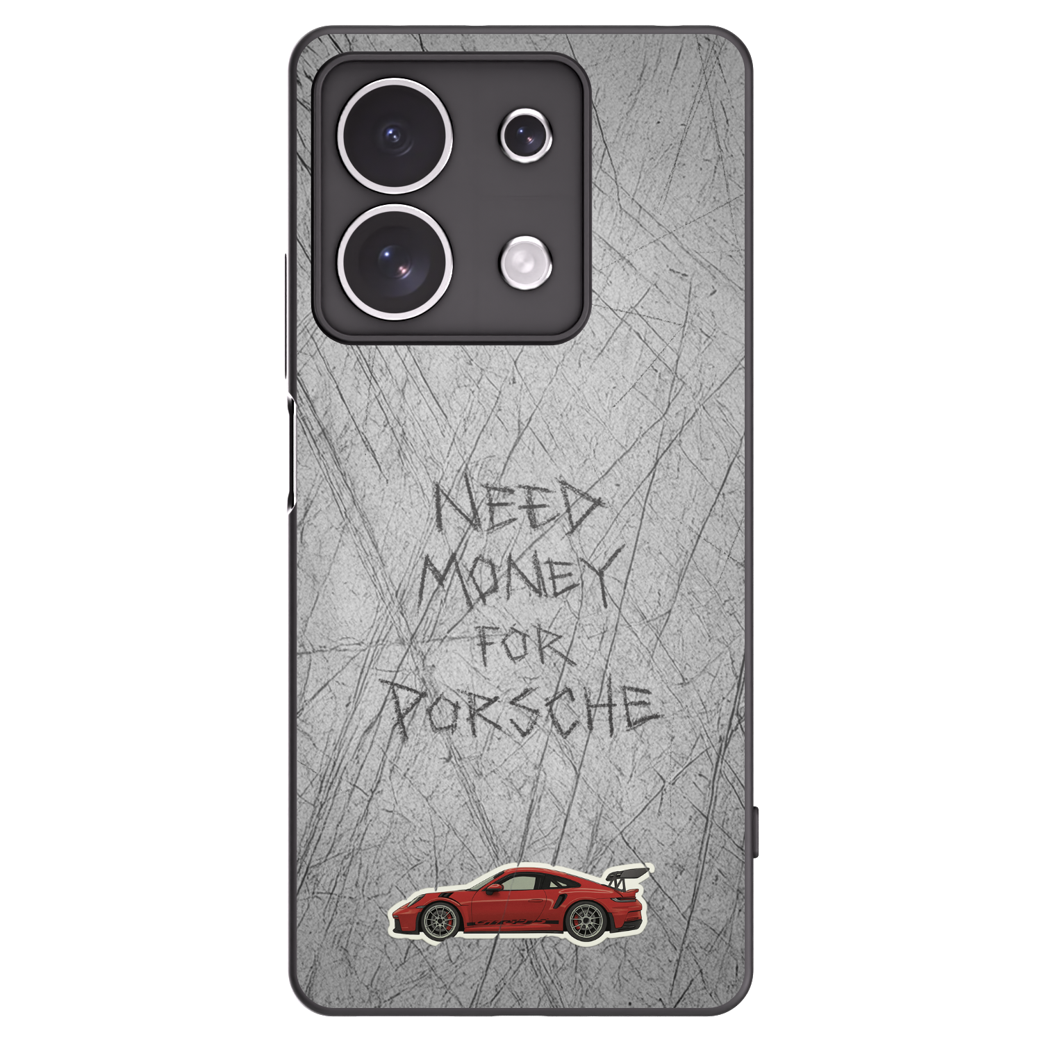 Picasee crna silikonska maskica za Xiaomi Redmi Note 13 4G - Garage Scratch