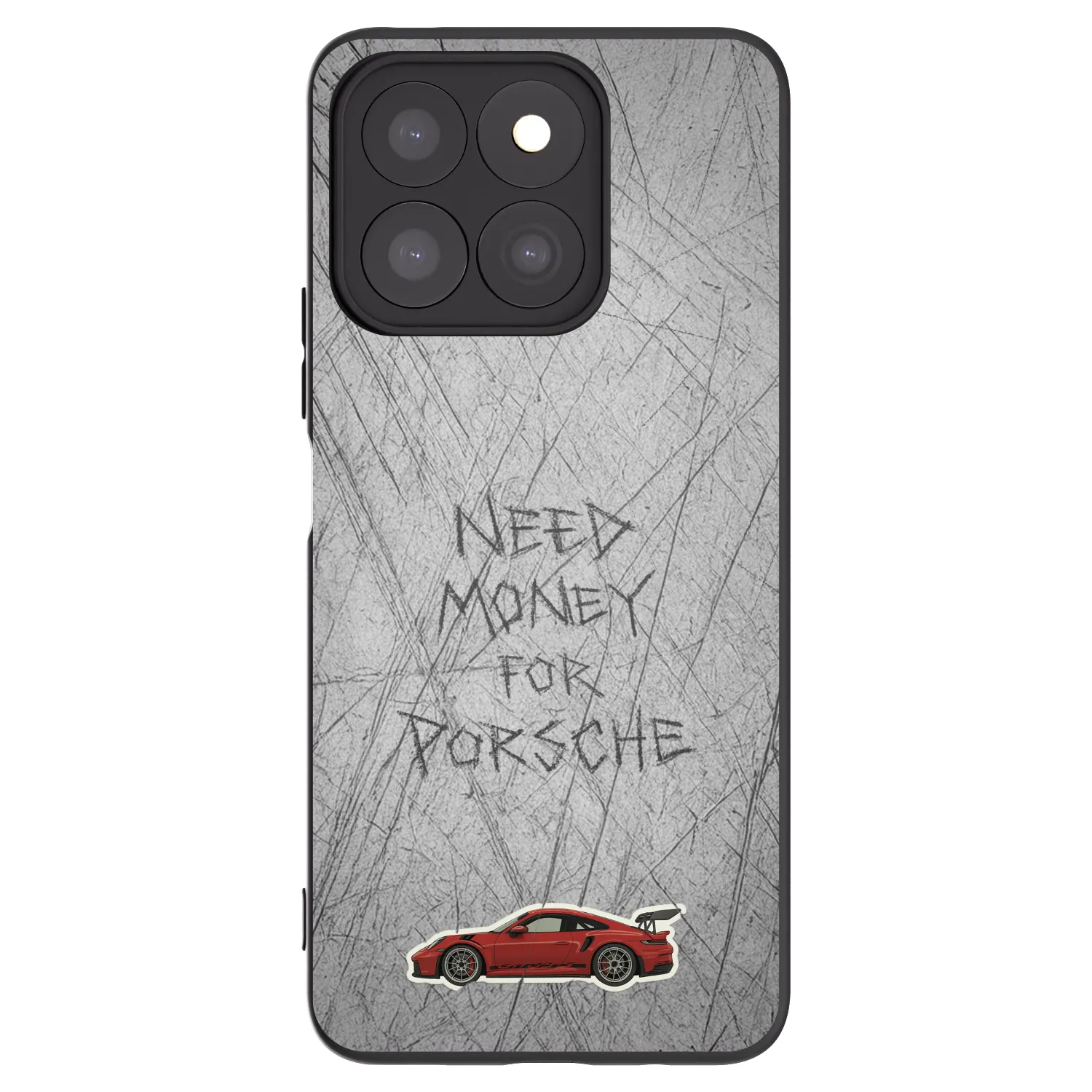 Picasee crna silikonska maskica za Honor X8b - Garage Scratch