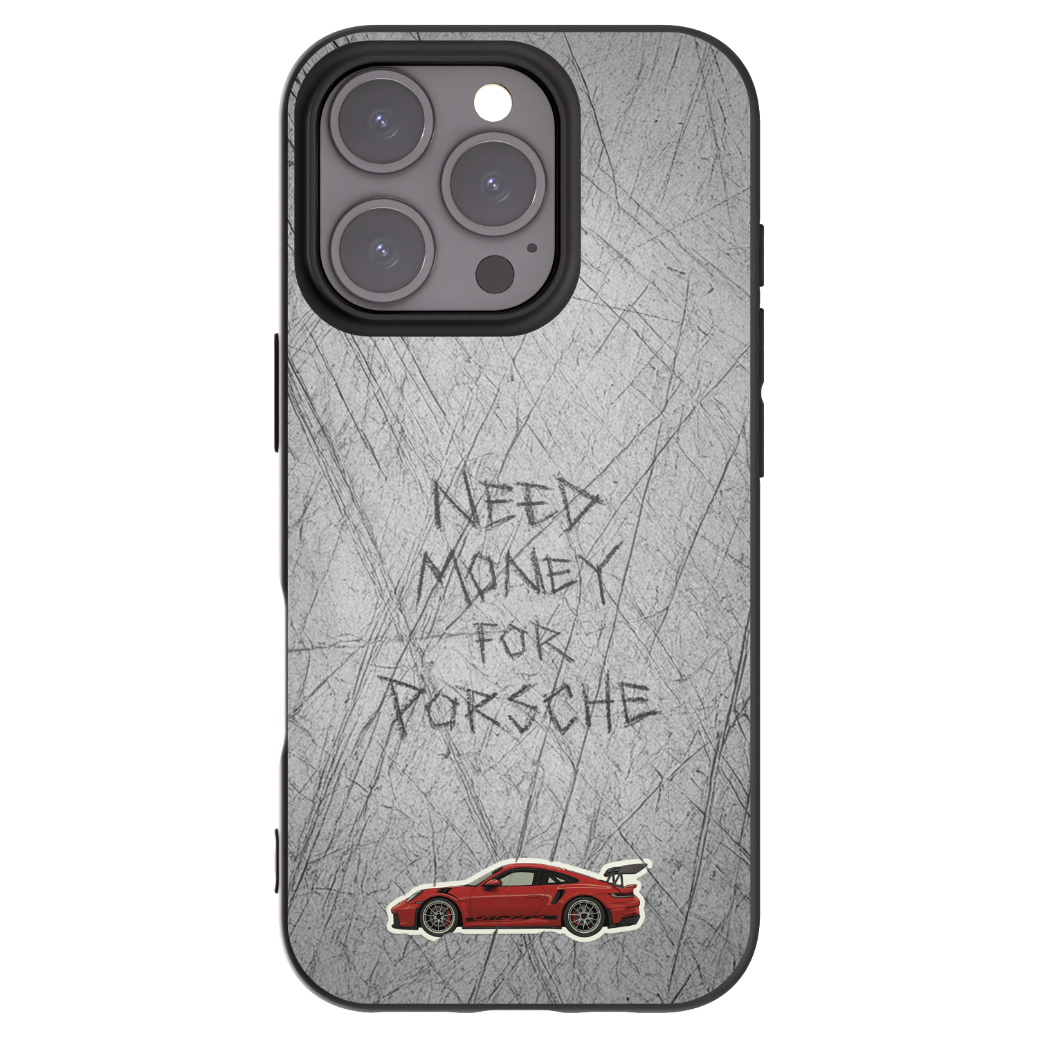 Picasee crna silikonska maskica za Apple iPhone 16 Pro - Garage Scratch