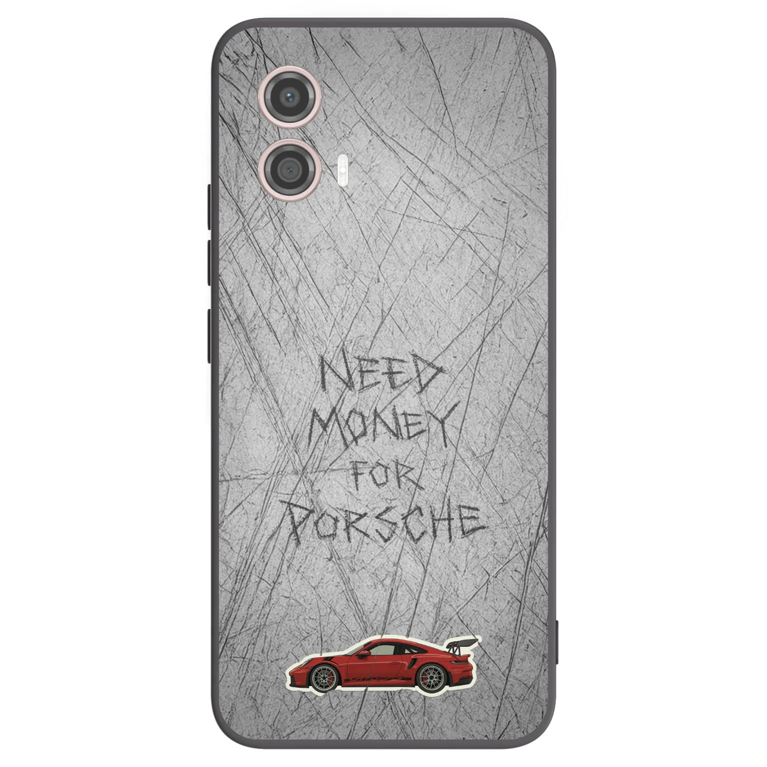 Picasee crna silikonska maskica za Motorola Moto G53 5G - Garage Scratch