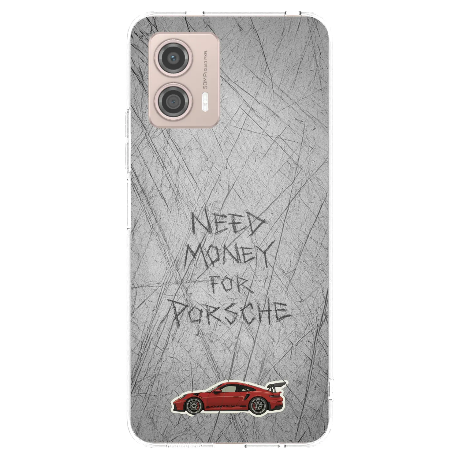 Picasee silikonska prozirna maskica za Motorola Moto G53 5G - Garage Scratch