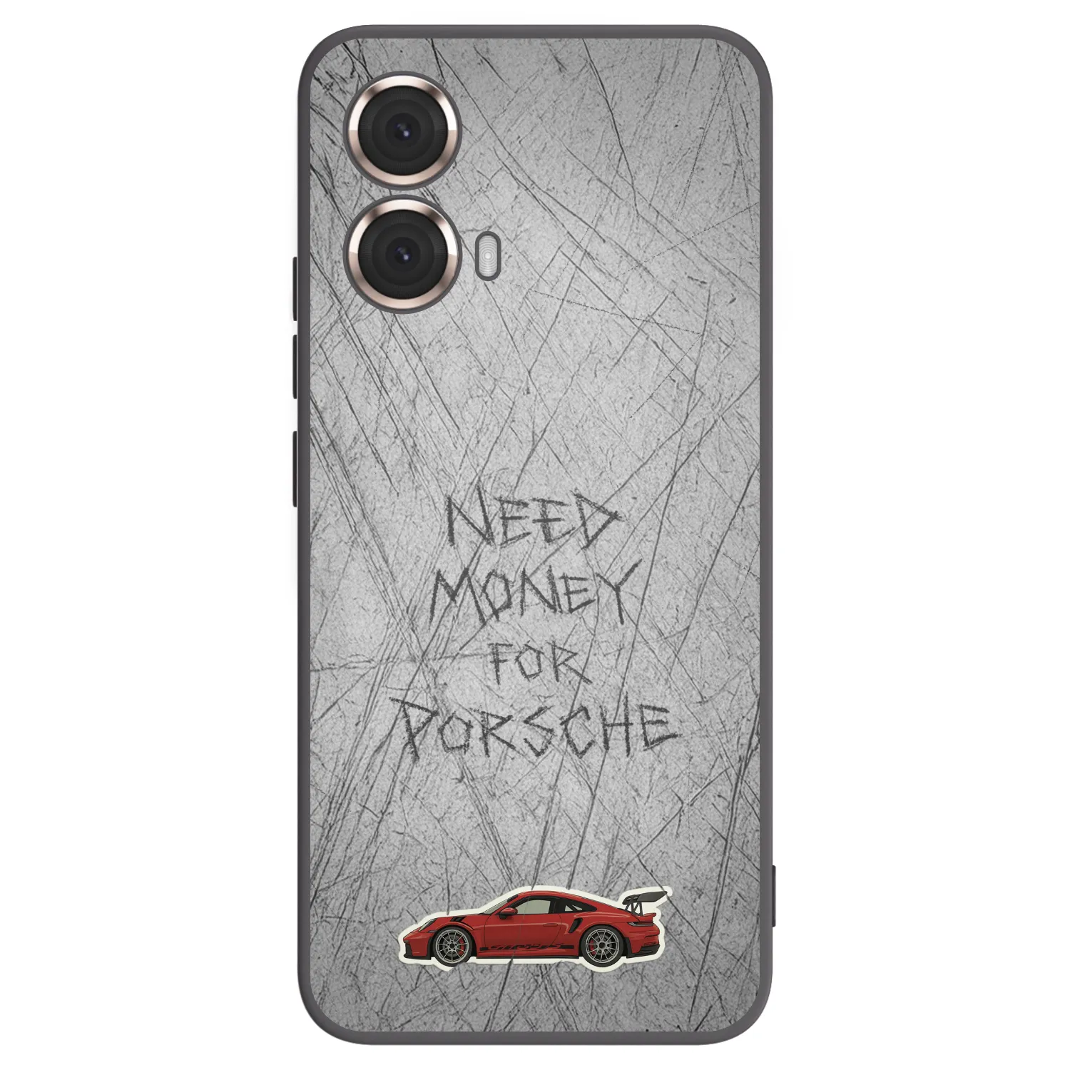 Picasee crna silikonska maskica za Motorola Moto G85 - Garage Scratch