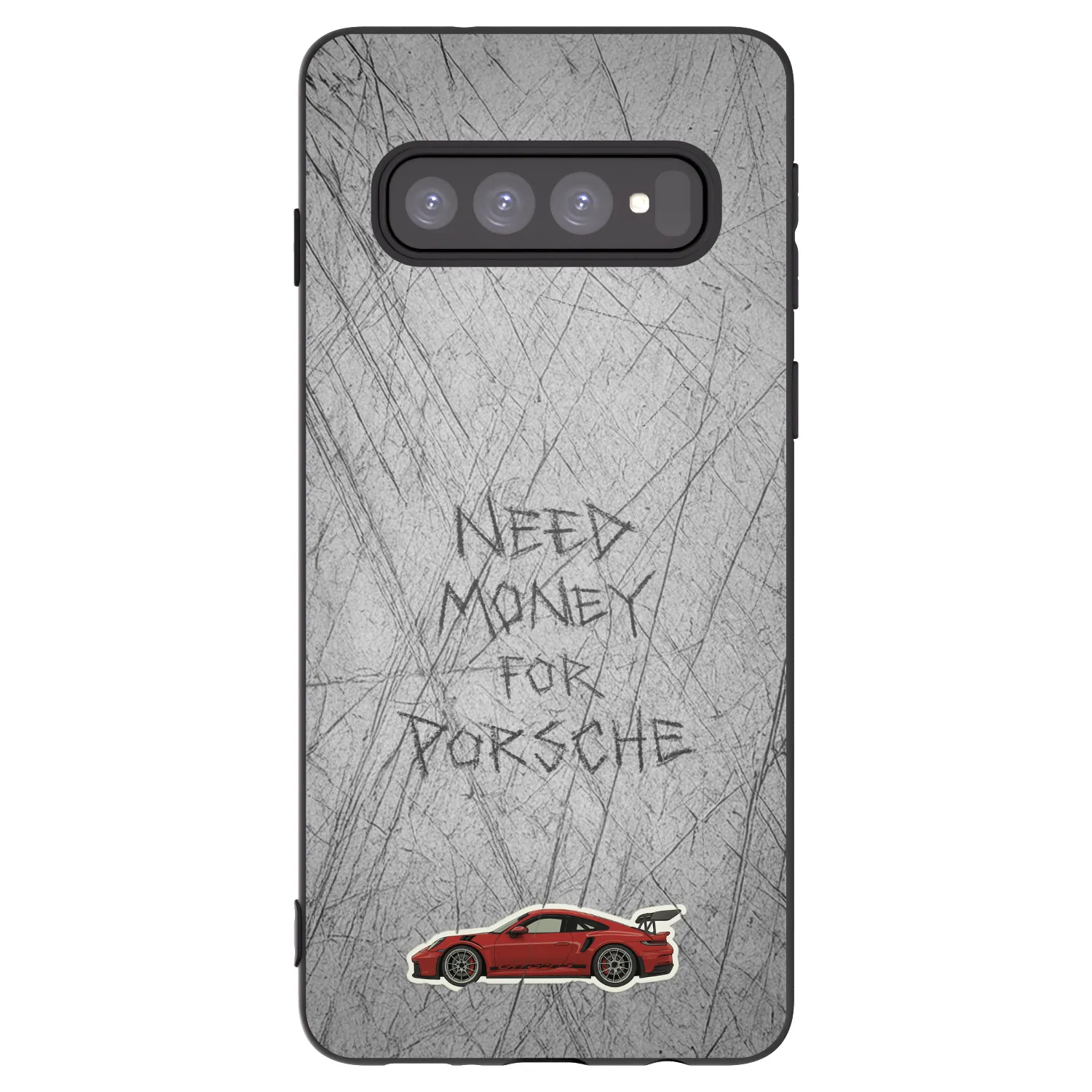 Picasee crna silikonska maskica za Samsung Galaxy S10 G973 - Garage Scratch