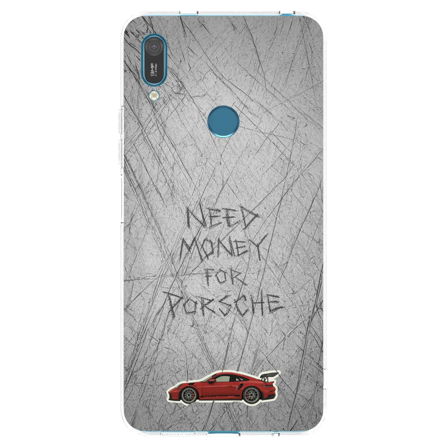 Picasee silikonska prozirna maskica za Huawei Y7 2019 - Garage Scratch