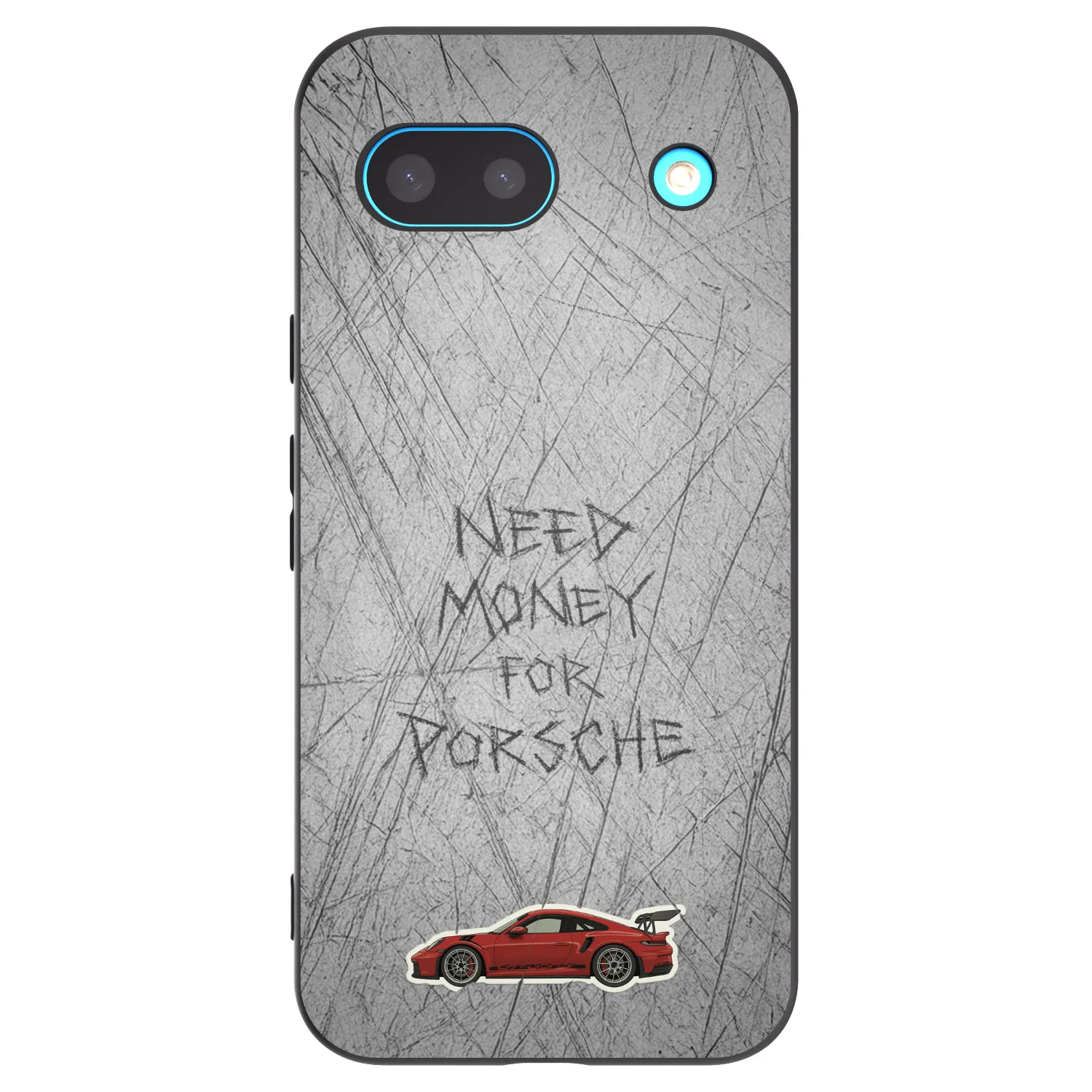 Picasee crna silikonska maskica za Google Pixel 8a - Garage Scratch