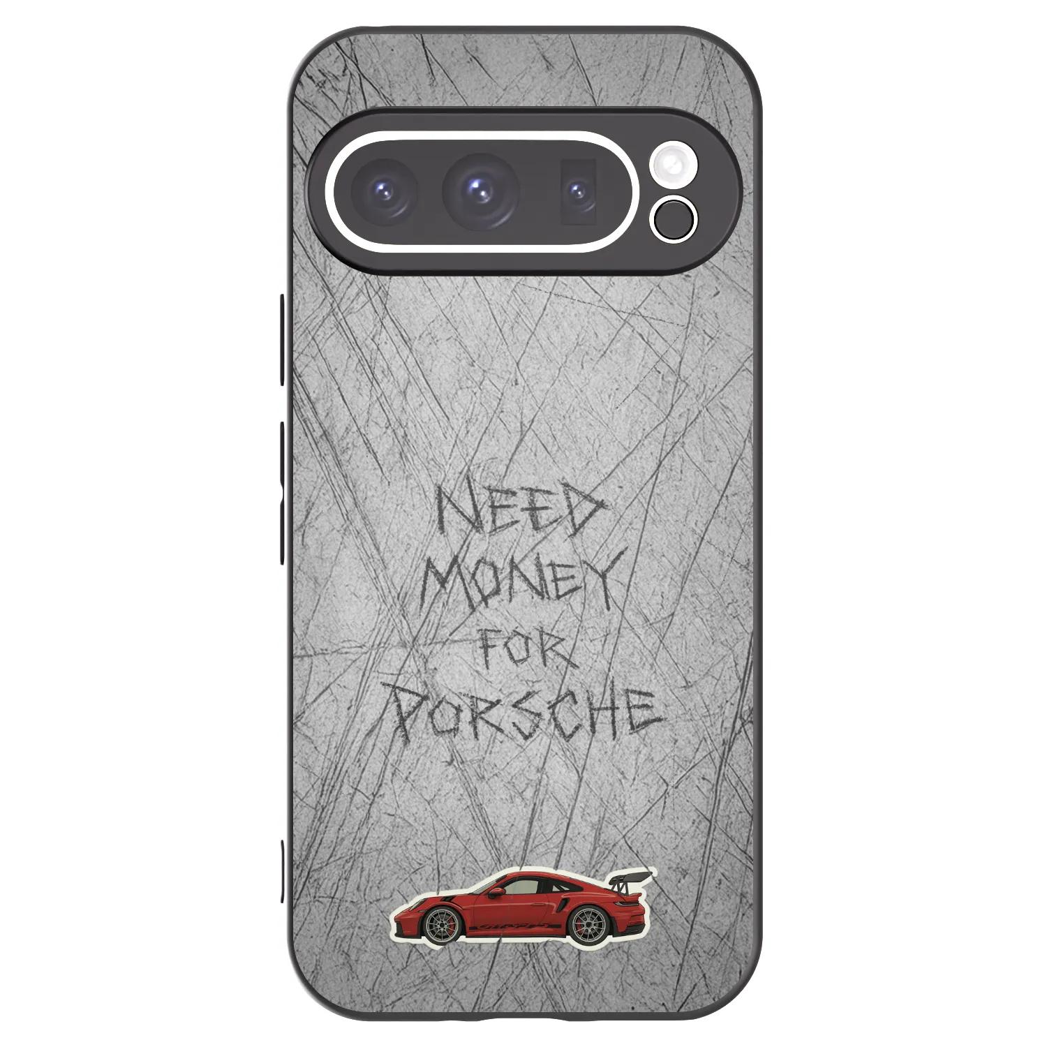 Picasee crna silikonska maskica za Google Pixel 9 Pro - Garage Scratch