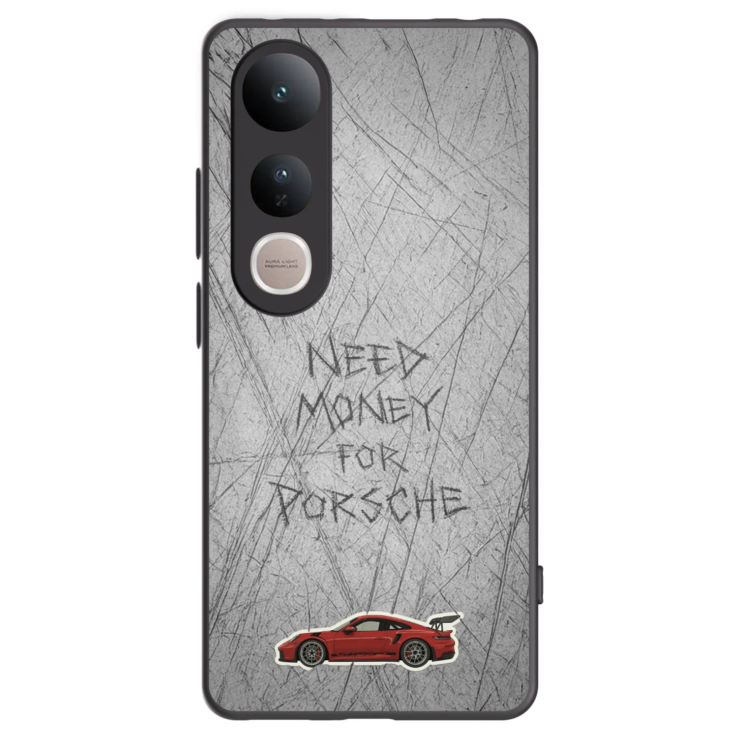 Picasee crna silikonska maskica za Vivo V50 Lite 5G - Garage Scratch