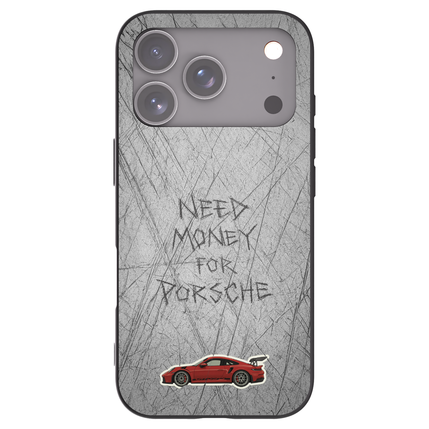 Picasee crna silikonska maskica za Apple iPhone 17 Pro - Garage Scratch