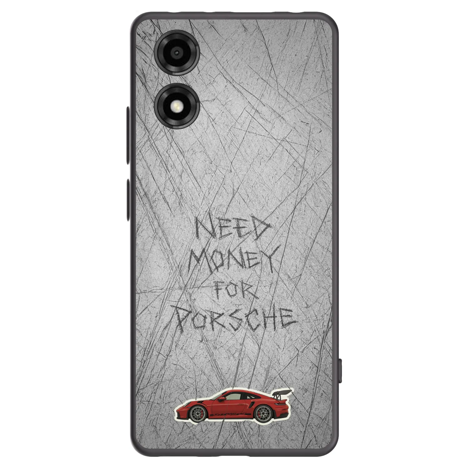 Picasee crna silikonska maskica za Motorola Moto E14 - Garage Scratch
