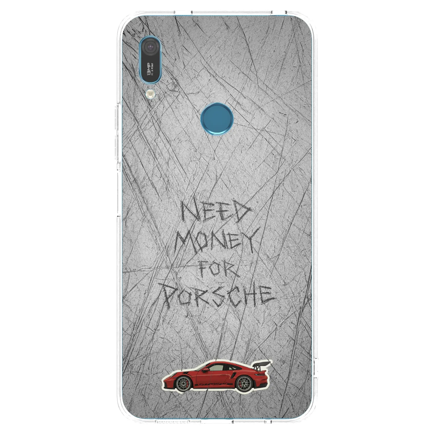 Picasee silikonska prozirna maskica za Huawei Y6 2019 - Garage Scratch