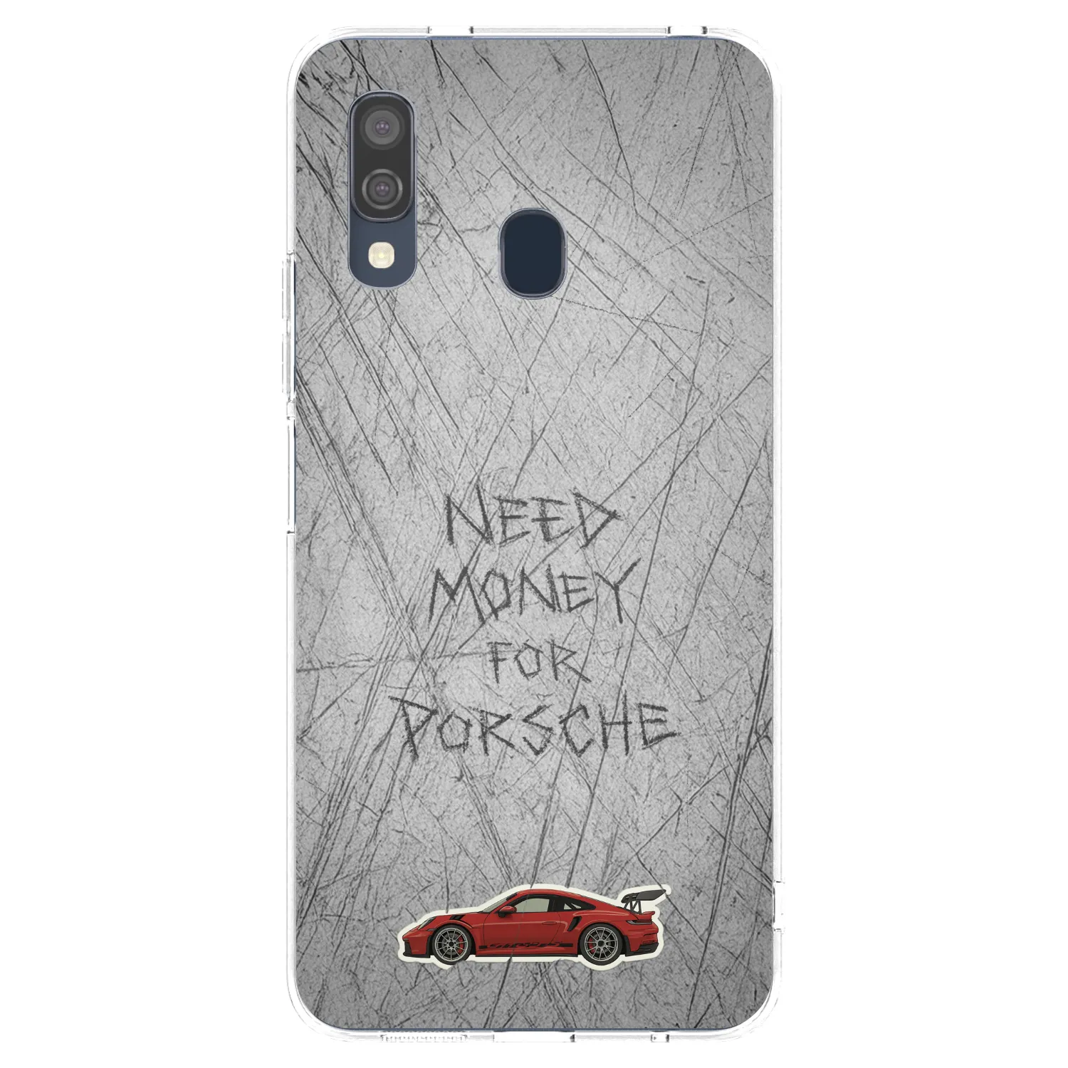 Picasee silikonska prozirna maskica za Samsung Galaxy A40 A405F - Garage Scratch