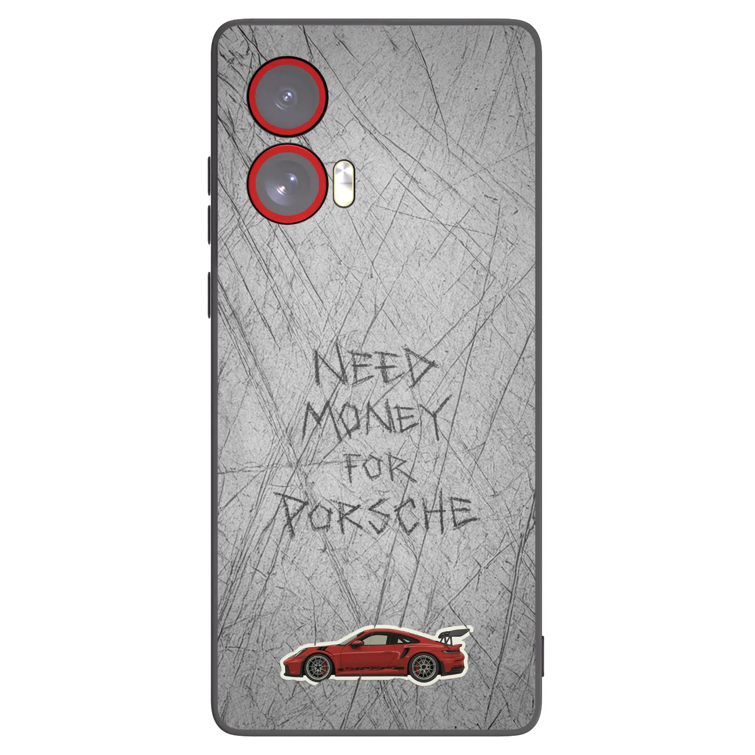 Picasee crna silikonska maskica za Motorola Edge 50 Fusion - Garage Scratch