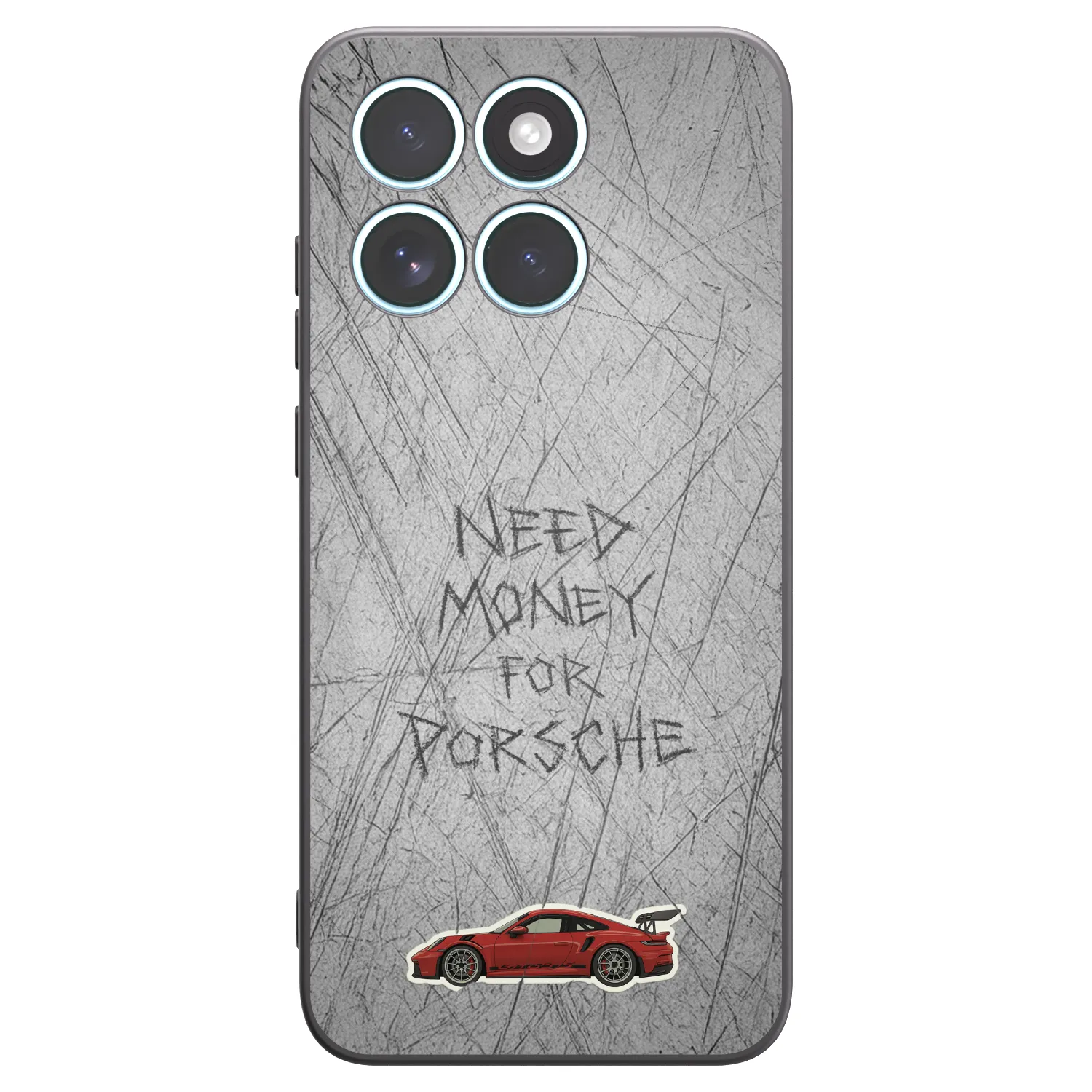 Picasee crna silikonska maskica za Motorola Edge 70 Fusion - Garage Scratch