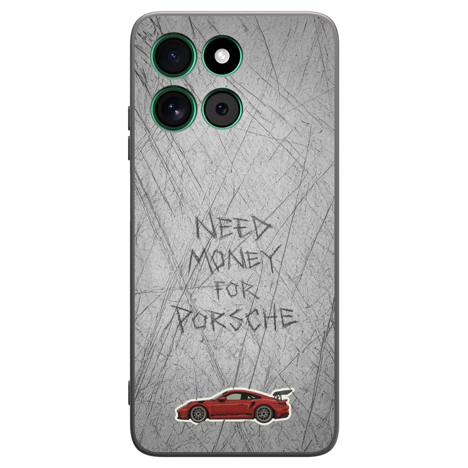 Picasee crna silikonska maskica za Motorola Moto G57 Power - Garage Scratch