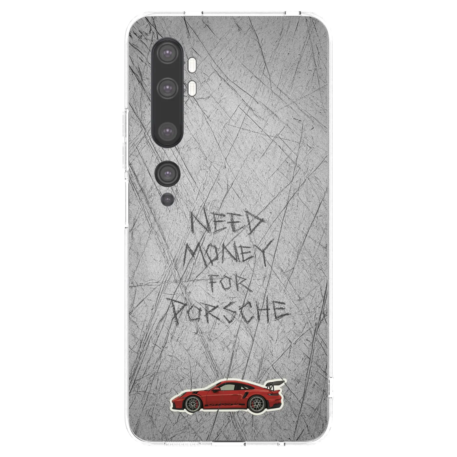 Picasee silikonska prozirna maskica za Xiaomi Mi Note 10 (Pro) - Garage Scratch
