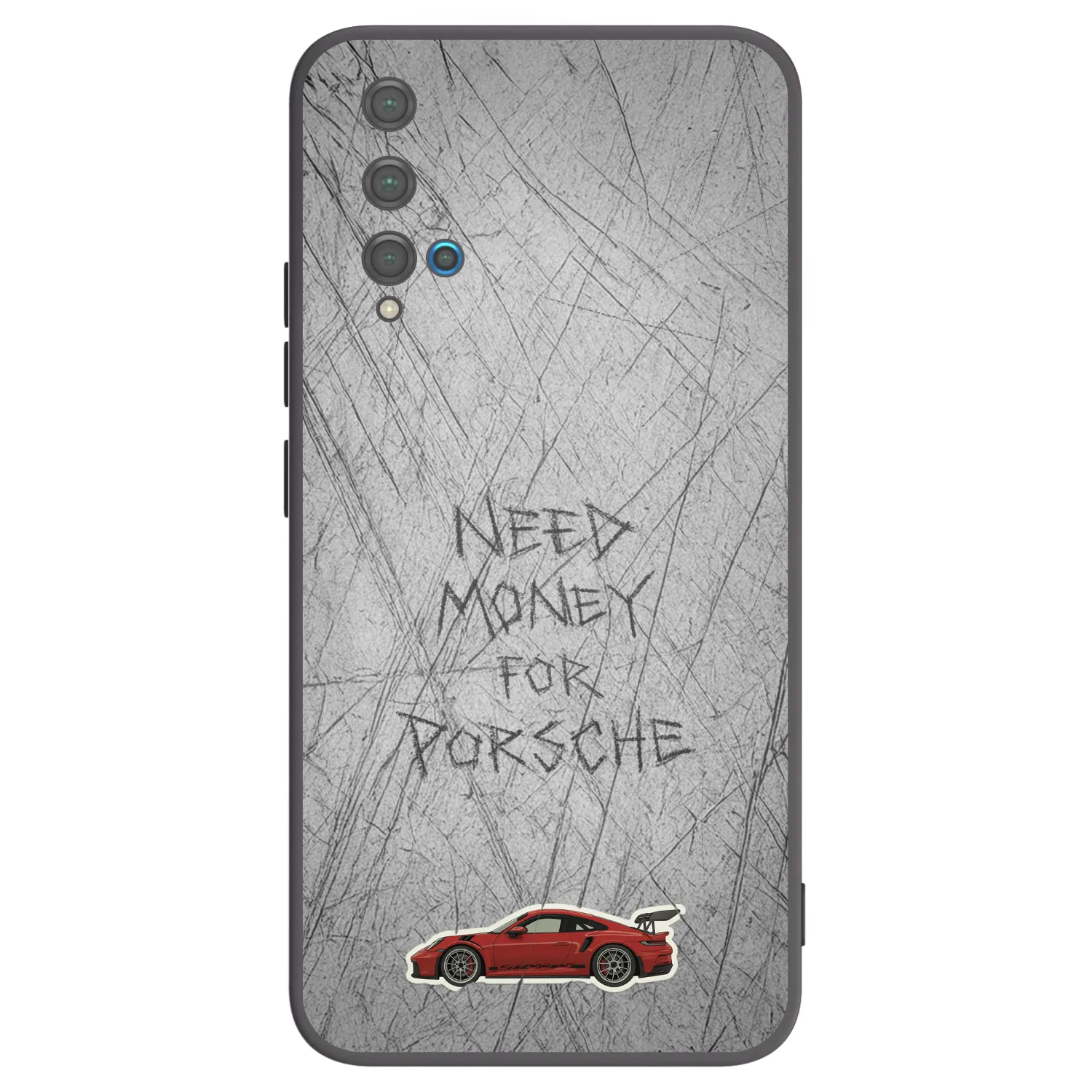 Picasee crna silikonska maskica za Huawei Nova 5T - Garage Scratch