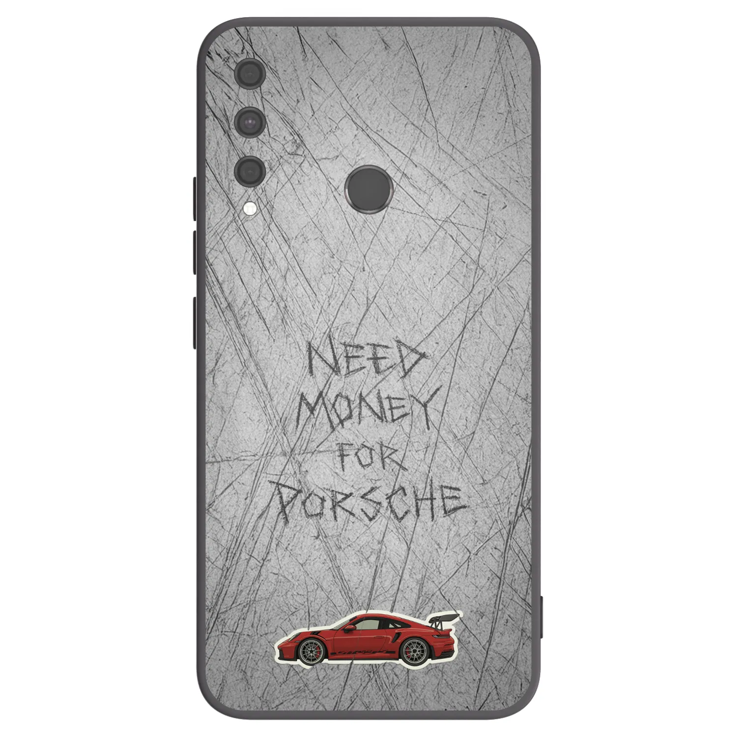Picasee crna silikonska maskica za Huawei P40 Lite E - Garage Scratch