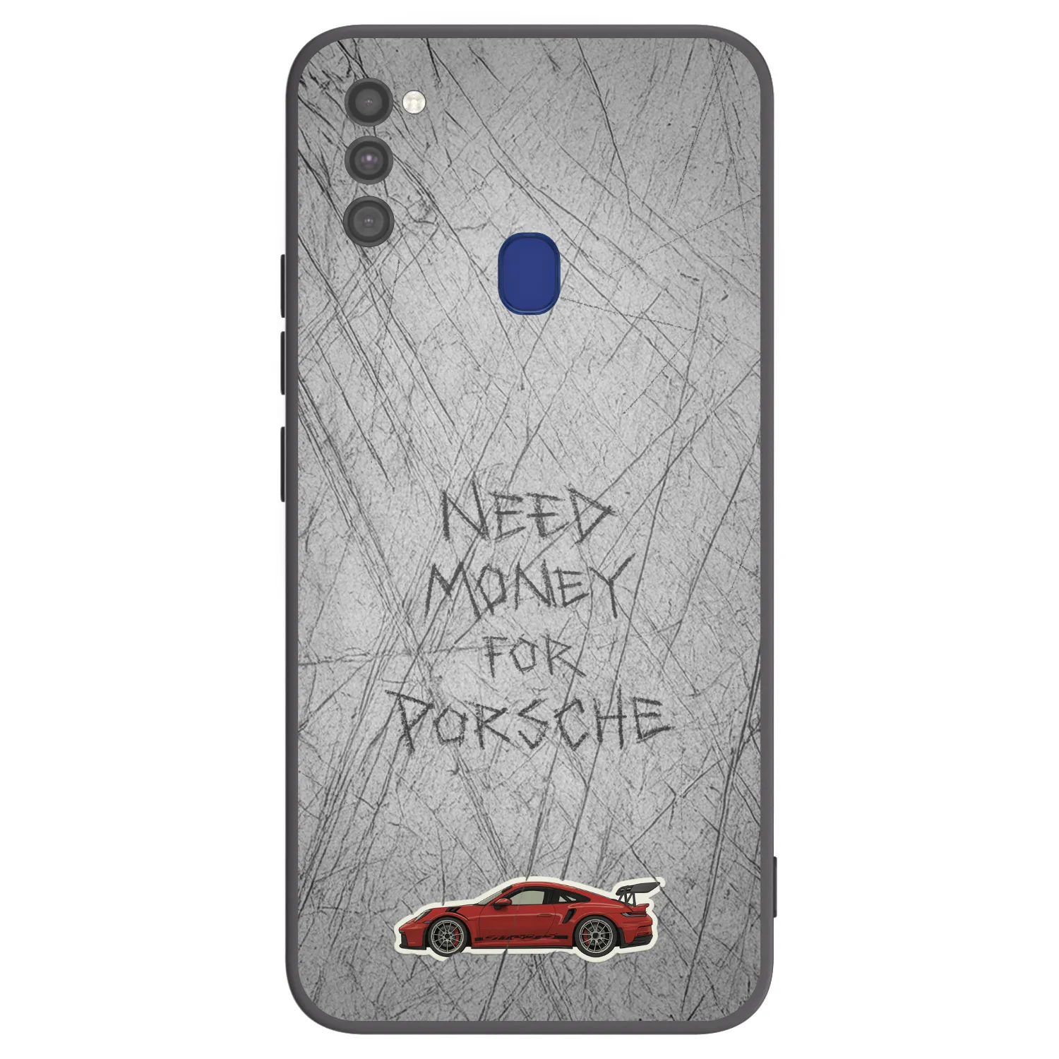 Picasee crna silikonska maskica za Samsung Galaxy M21 M215F - Garage Scratch