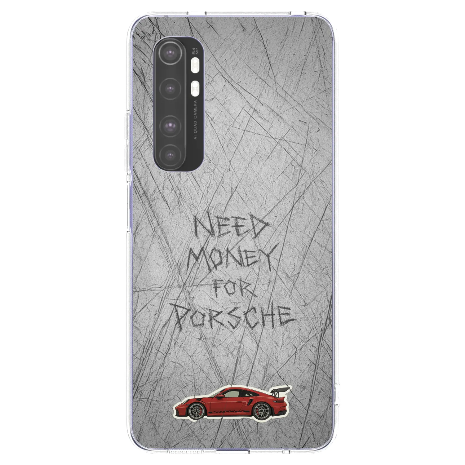 Picasee silikonska prozirna maskica za Xiaomi Mi Note 10 Lite - Garage Scratch