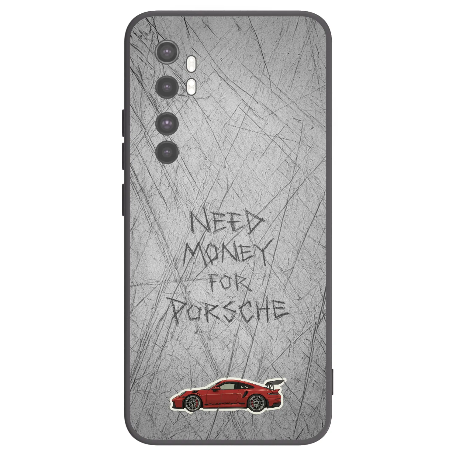 Picasee crna silikonska maskica za Xiaomi Mi Note 10 Lite - Garage Scratch