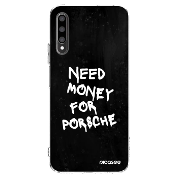 Picasee silikonska prozirna maskica za Honor 9X Pro - Black Dollar