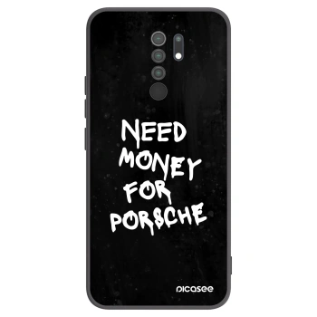 Picasee crna silikonska maskica za Xiaomi Redmi 9 - Black Dollar