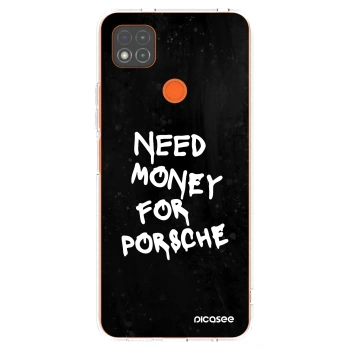 Picasee silikonska prozirna maskica za Xiaomi Redmi 9C - Black Dollar