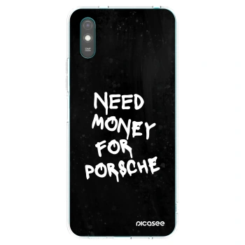 Picasee silikonska prozirna maskica za Xiaomi Redmi 9A - Black Dollar