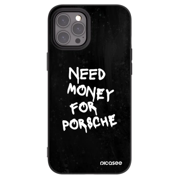Picasee crna silikonska maskica za Apple iPhone 12 Pro Max - Black Dollar