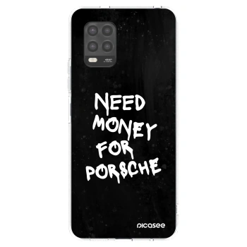 Picasee silikonska prozirna maskica za Xiaomi Mi 10 Lite - Black Dollar