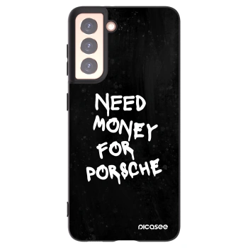 Picasee crna silikonska maskica za Samsung Galaxy S21 5G G991B - Black Dollar
