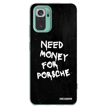 Picasee silikonska prozirna maskica za Xiaomi Redmi Note 10 Pro - Black Dollar