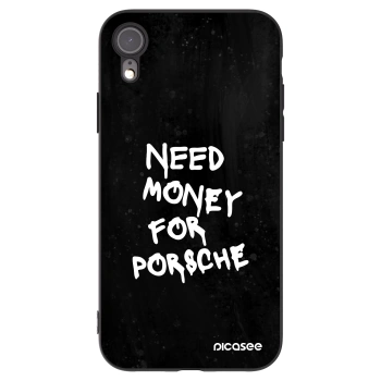 Picasee crna silikonska maskica za Apple iPhone XR - Black Dollar