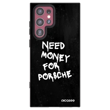 Picasee crna silikonska maskica za Samsung Galaxy S22 Ultra 5G - Black Dollar