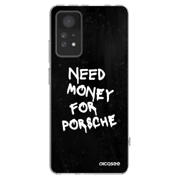 Picasee silikonska prozirna maskica za Xiaomi Redmi Note 11 Pro 5G - Black Dollar
