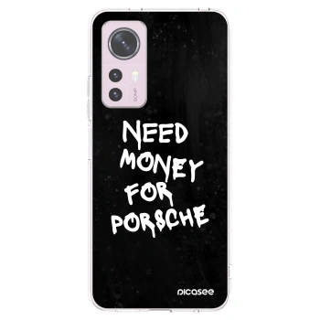 Picasee silikonska prozirna maskica za Xiaomi 12 - Black Dollar