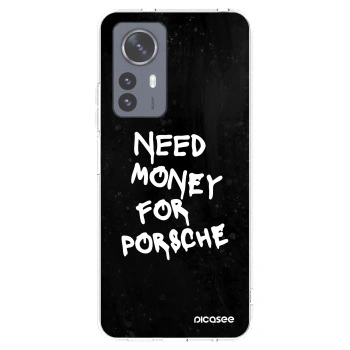 Picasee silikonska prozirna maskica za Xiaomi 12 Pro - Black Dollar