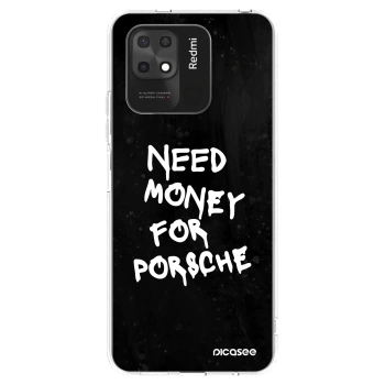 Picasee silikonska prozirna maskica za Xiaomi Redmi 10C - Black Dollar