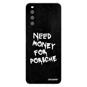 Picasee silikonska prozirna maskica za Sony Xperia 10 IV 5G - Black Dollar
