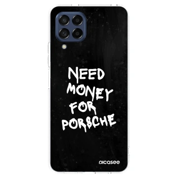 Picasee silikonska prozirna maskica za Samsung Galaxy M53 5G - Black Dollar