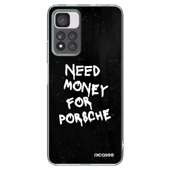 Picasee silikonska prozirna maskica za Xiaomi Redmi Note 11 Pro+ 5G - Black Dollar