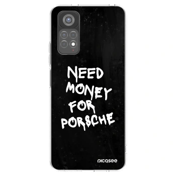 Picasee silikonska prozirna maskica za Xiaomi Redmi Note 11S 5G - Black Dollar