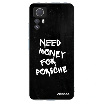 Picasee silikonska prozirna maskica za Xiaomi Redmi Note 12S - Black Dollar