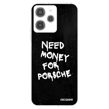Picasee silikonska prozirna maskica za Xiaomi Redmi 12 4G - Black Dollar