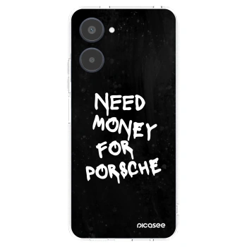 Picasee silikonska prozirna maskica za Realme 10 4G - Black Dollar