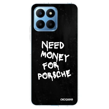 Picasee silikonska prozirna maskica za Honor 70 Lite - Black Dollar
