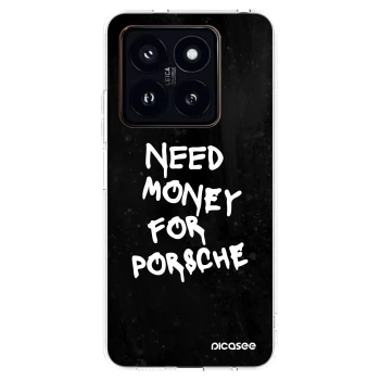 Picasee silikonska prozirna maskica za Xiaomi 14 Pro - Black Dollar
