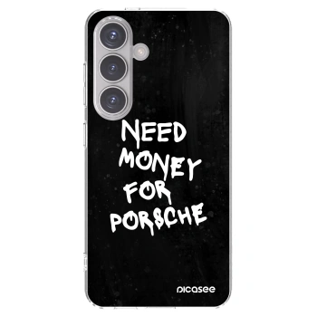 Picasee silikonska prozirna maskica za Samsung Galaxy S24 S921B 5G - Black Dollar