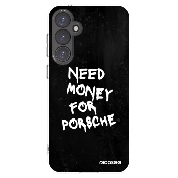 Picasee silikonska prozirna maskica za Samsung Galaxy S23 FE S711B - Black Dollar